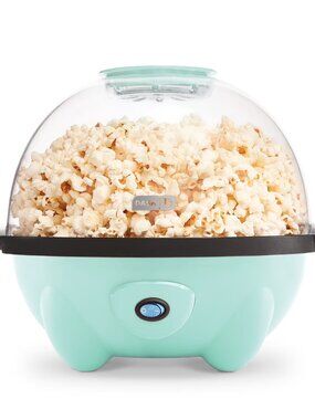 NEW Dash 4.5qt Stirring Electric Popcorn Maker Aqua 18 Cup